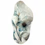 Quadro Orgânico Decorativo Pintura de Flores Azuis
