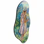 Quadro Orgânico Decorativo Pintura de Menina no Jardim