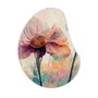 Quadro Orgânico Decorativo Pintura Flor Colorida com Moldura Filete Flexível