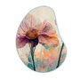 Quadro Orgânico Decorativo Pintura Flor Colorida com Moldura Filete Flexível
