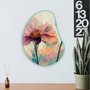 Quadro Orgânico Decorativo Pintura Flor Colorida com Moldura Filete Flexível