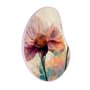 Quadro Orgânico Decorativo Pintura Flor Colorida com Moldura Filete Flexível