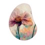 Quadro Orgânico Decorativo Pintura Flor Colorida com Moldura Filete Flexível