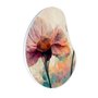 Quadro Orgânico Decorativo Pintura Flor Colorida com Moldura Filete Flexível