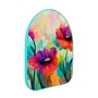 Quadro Orgânico Decorativo Pintura Flores Coloridas com Moldura Filete Flexível