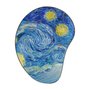Quadro Orgânico Decorativo A Noite Estrelada de Van Gogh com Moldura Flexível Metalizada