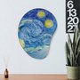 Quadro Orgânico Decorativo A Noite Estrelada de Van Gogh com Moldura Flexível Metalizada