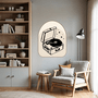 Quadro Orgânico Decorativo Vitrola Vintage Estilo Japandi