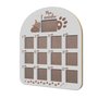 Quadro Painel Mesversário de Parede Para Pet Em Mdf 6mm Laqueado - 1 Foto 10x15cm E 12 Fotos 10x10cm