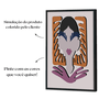 Quadro Para Colorir Alto Relevo Em Mdf Cru 3mm Estilo Matisse