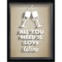 Quadro Porta Rolhas All You Need is Love Wine