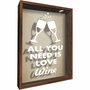 Quadro Porta Rolhas All You Need is Love Wine