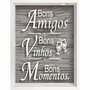Quadro Porta Rolhas Bons Amigos Bons Vinhos Bons Momentos