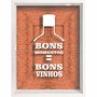 Quadro Porta Rolhas Bons Momentos = Bons Vinhos