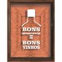 Quadro Porta Rolhas Bons Momentos = Bons Vinhos
