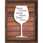 Quadro Porta Rolhas Good Friends Good Wine Good Times