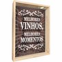 Quadro Porta Rolhas Melhores Vinhos, Melhores Momentos