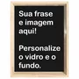 Quadro Porta Rolhas ou Tampinhas Personalizado Com Moldura em Madeira Pinus - 1,5x4,5