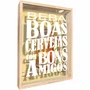 Quadro Porta Tampinhas Beba Boas Cervejas com Bons Amigos