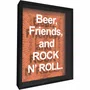 Quadro Porta Tampinhas Beer, Friends, And Rock N' Roll