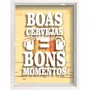 Quadro Porta Tampinhas Boas Cervejas = Bons Momentos