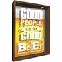 Quadro Porta Tampinhas Good People Drink Good Beer