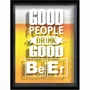 Quadro Porta Tampinhas Good People Drink Good Beer
