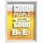 Quadro Porta Tampinhas Good People Drink Good Beer