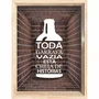 Quadro Porta Tampinhas Toda Garrafa Vazia Esta Cheia de Histórias