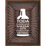 Quadro Porta Tampinhas Toda Garrafa Vazia Esta Cheia de Histórias
