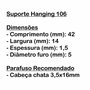 Suporte Pendurador Invisível para Nichos e Móveis - Kit com 10 un