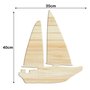 Tábua de Pinus Recortada para Artesanato em Forma de Barco