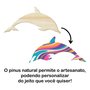 Tábua de Pinus Recortada para Artesanato em Forma de Golfinho