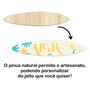 Tábua de Pinus Recortada para Artesanato em Forma de Prancha Surf Hibrid