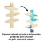 Tábua de Pinus Recortada para Artesanato em Forma de Setas Indicativas de Pranchas Surf