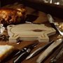 Tábua para Carne em Madeira de Pinus Natural Maciço - Porco com Óleo Mineral