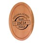 Tábua Personalizada para Carne em Madeira de Eucalipto Maciço com Gravação a Laser e Óleo Mineral - Oval