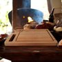 Tábua Personalizada para Churrasco em Madeira de Eucalipto Maciço com Gravação a Laser e Óleo Mineral - Vaca